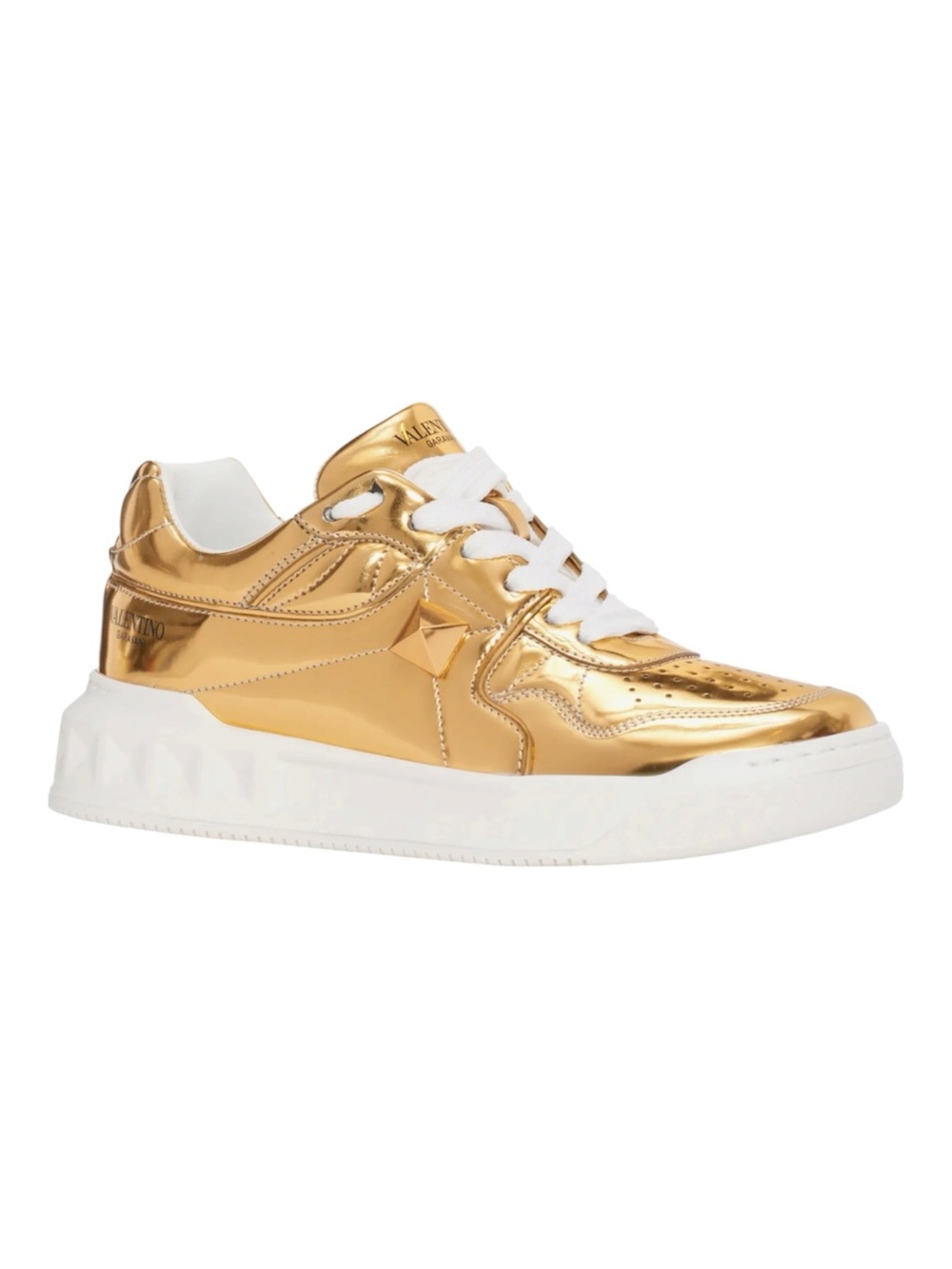 Valentino Garavani One Stud Low-Top Lace Up Sneakers Size 40/10